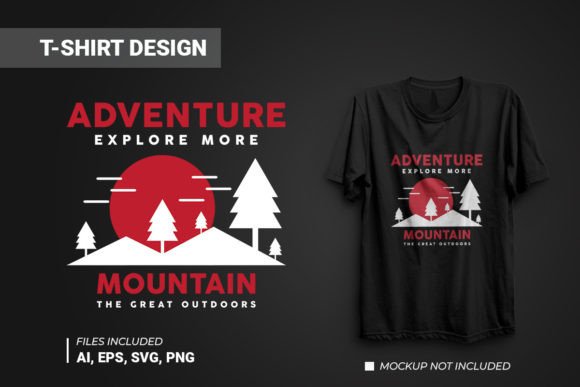 Adventure Mountain Vector T-shirt Design Graphics