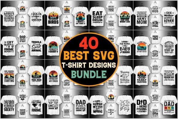 Best Selling SVG T-Shirt Design Bundle 4