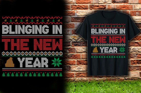 BLINGING in the NEW YEAR TSHIRT DESIGN