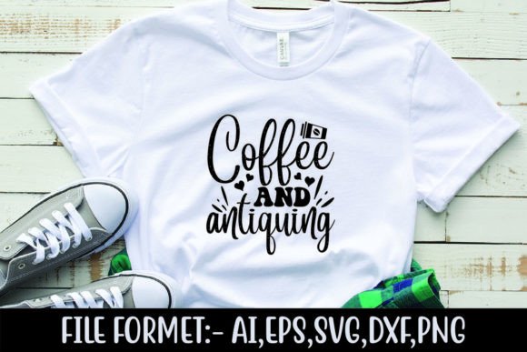 Coffee and Antiquing Graphics for T-Shirt Designs