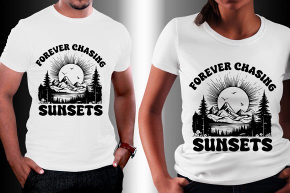 Forever Chasing Sunsets T-Shirt Design
