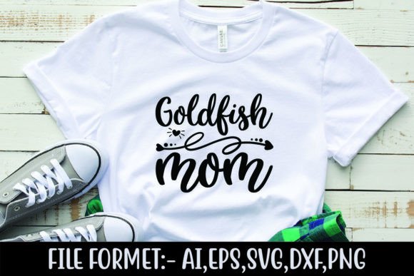 Goldfish Mom Graphics for T-Shirt Designs
