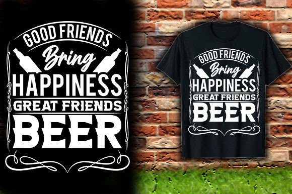 GOOD FRIENDS BRING HAPPINESS GREAT FRIENDS Graphics