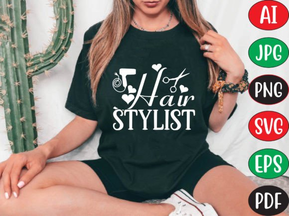 Hair Stylist Graphics for T-Shirt Designs