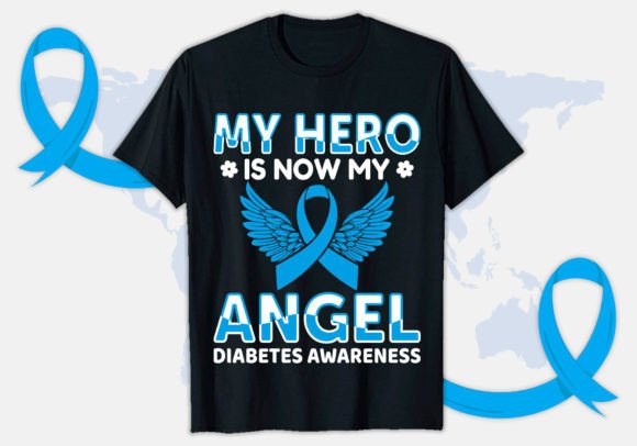Hero Diabetes Awareness T-shirt Design