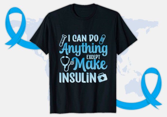 I Can Diabetes Awareness T-shirt Design