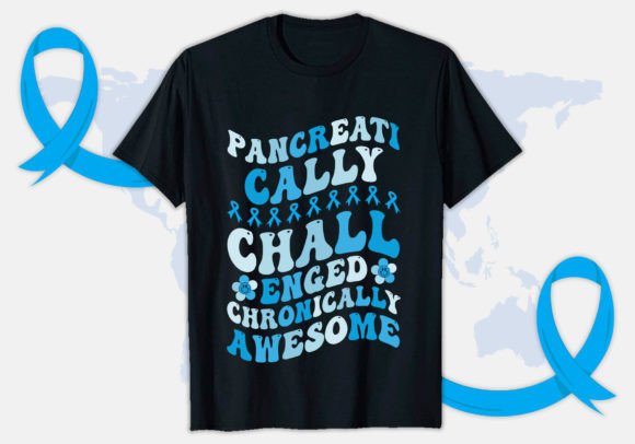 Retro Wavy Diabetes Awareness T-shirt Graphics