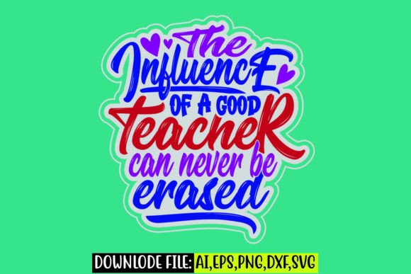 Teacher Sticker Groovy T Shirt Design Graphics