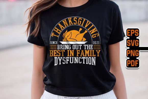 Thanksgiving T-Shirt Design 06: Graphics for Seasonal Selling